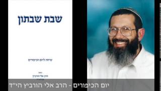יום הכיפורים   תשס״א   הרב אלי הורביץ