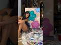 late night vibes 🌚 NANi flowers 🙂‍↔️🌸🧚🏽‍♀️🫶🏽✨🎨 #nani #fypシ #painting #saweetie #icygirl