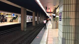 108/12/02(21:42)台北633次莒光號進站本務E403&2次觀光列車開車本務E301