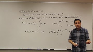 Probability Density Function: Exponential Distribution - Example
