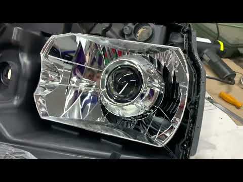 Установка светодиодных линз Vision Tri-Led Swift Series в Nissan X-Trail t31 своими руками.