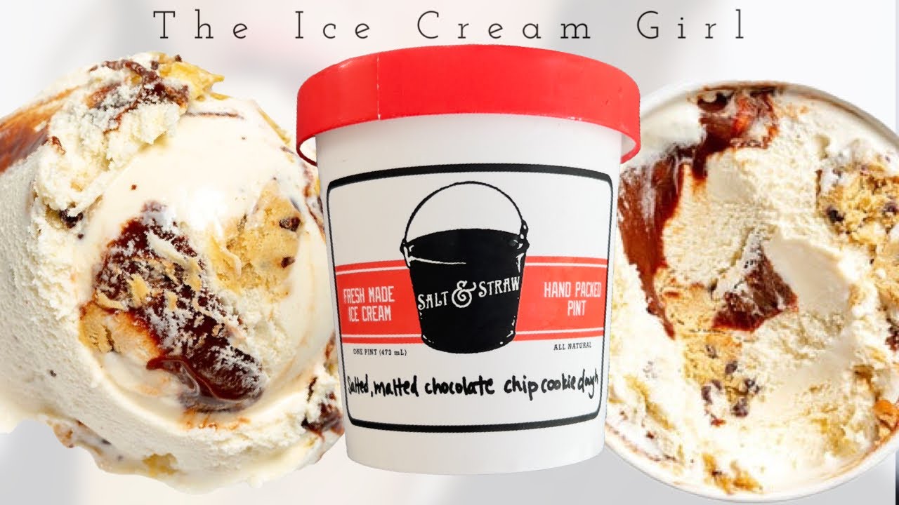 Salt & Straw Salted Malted Cookie Dough Review ENGLISH YouTube