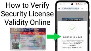 How to Verify Security License Validity Online Paano Mag Verify ng Security License