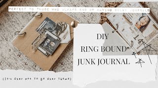 DIY RING BOUND JUNK JOURNAL | Designing the cover (It's Okay Not To Be Okay Theme) + FREE PRINTABLE
