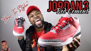 jordan 3 red outfit