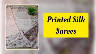 Printed Silk Collections Onlinewhatsapp To 9448381656 Courier Available