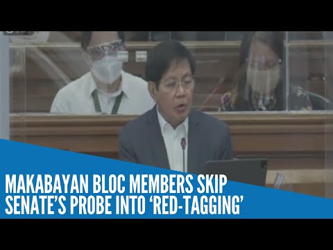 Makabayan bloc members skip Senate’s probe into ‘red-tagging’