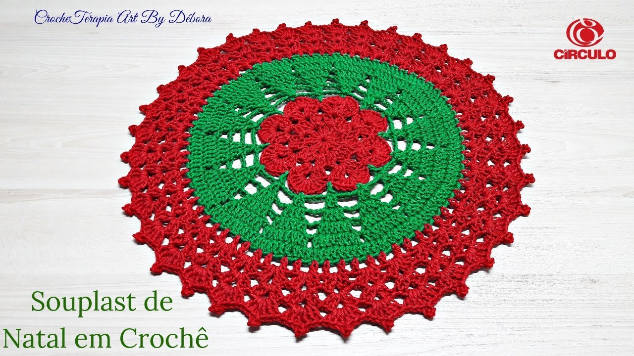 Souplast em Crochê Arvore de Natal