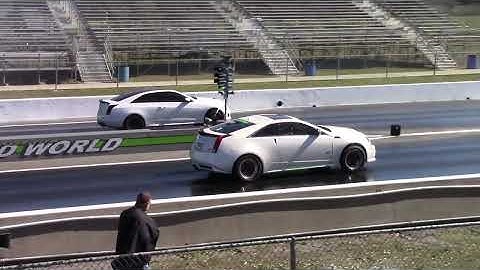 Cadillac CTS-V vs ATSV 1/4 Mile