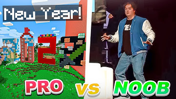 Building MY 2023 in Minecraft! Noob Vs Pro Build Battle