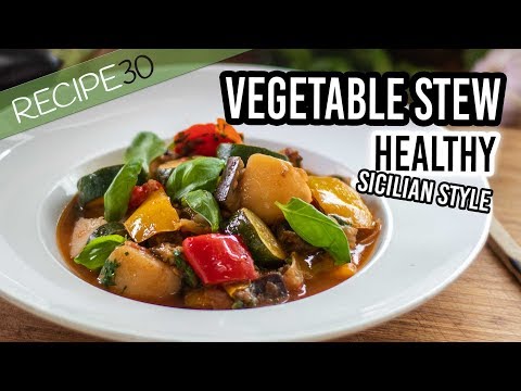 Canazzu Vegetable Stew Healthy Vegan Meal