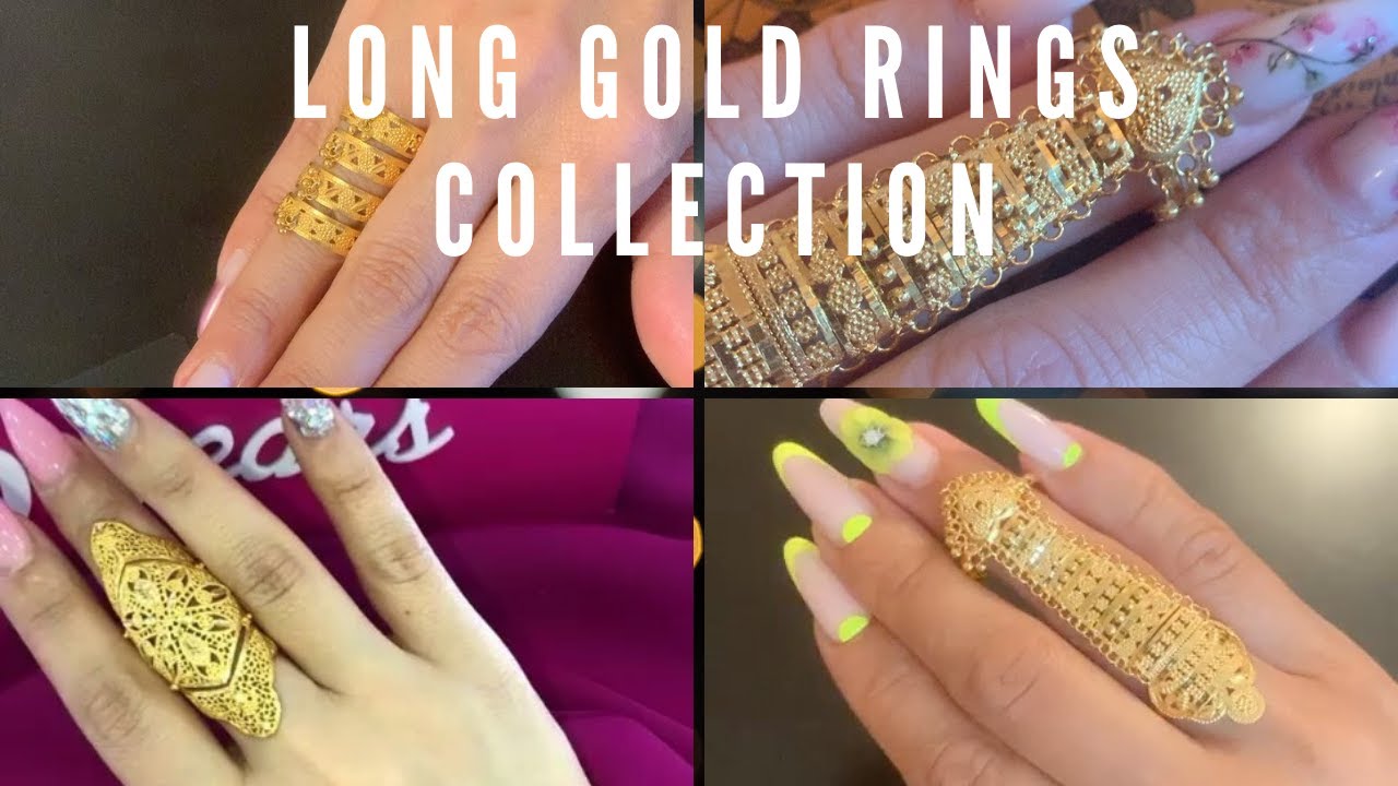 2021 Gold Long Ring Designs With Weight | gold cocktail rings designs -  YouTube