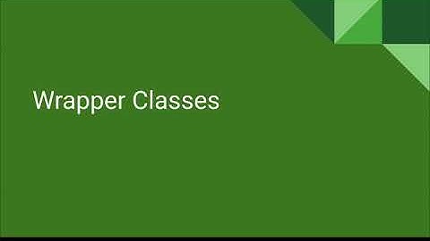 AP CS A Unit 2 Lesson 9 - Wrapper Classes: Integers and Doubles