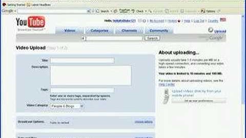 How to put up hypercam videos on youtube
