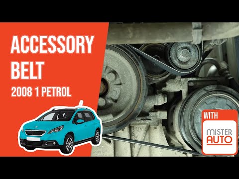 How to replace the accessory belt Peugeot 2008 mk1 1.2 Puretech 🚗