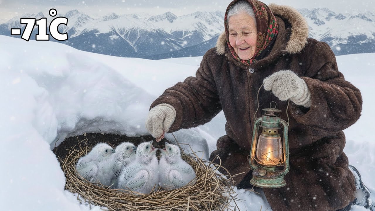 Surviving at 71°C | A 90 year old woman helps starving snowy owls during a harsh Siberian winter