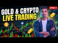 LIVE Gold & Crypto scalping trading/up14trader/16 MARCH/price action trading #short#trading