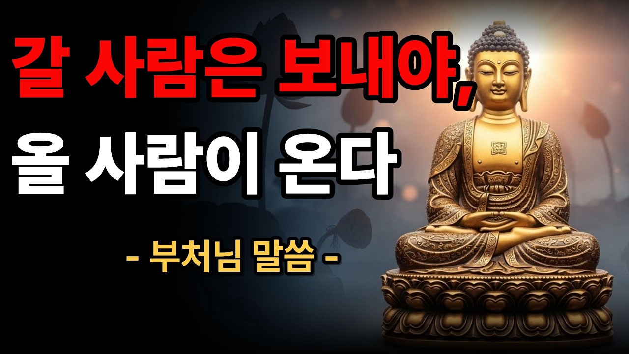 떠난 인연에 연연하지 마십시오, 새로운 복은 비워야 채워집니다 | 부처님 말씀 | 마음법문