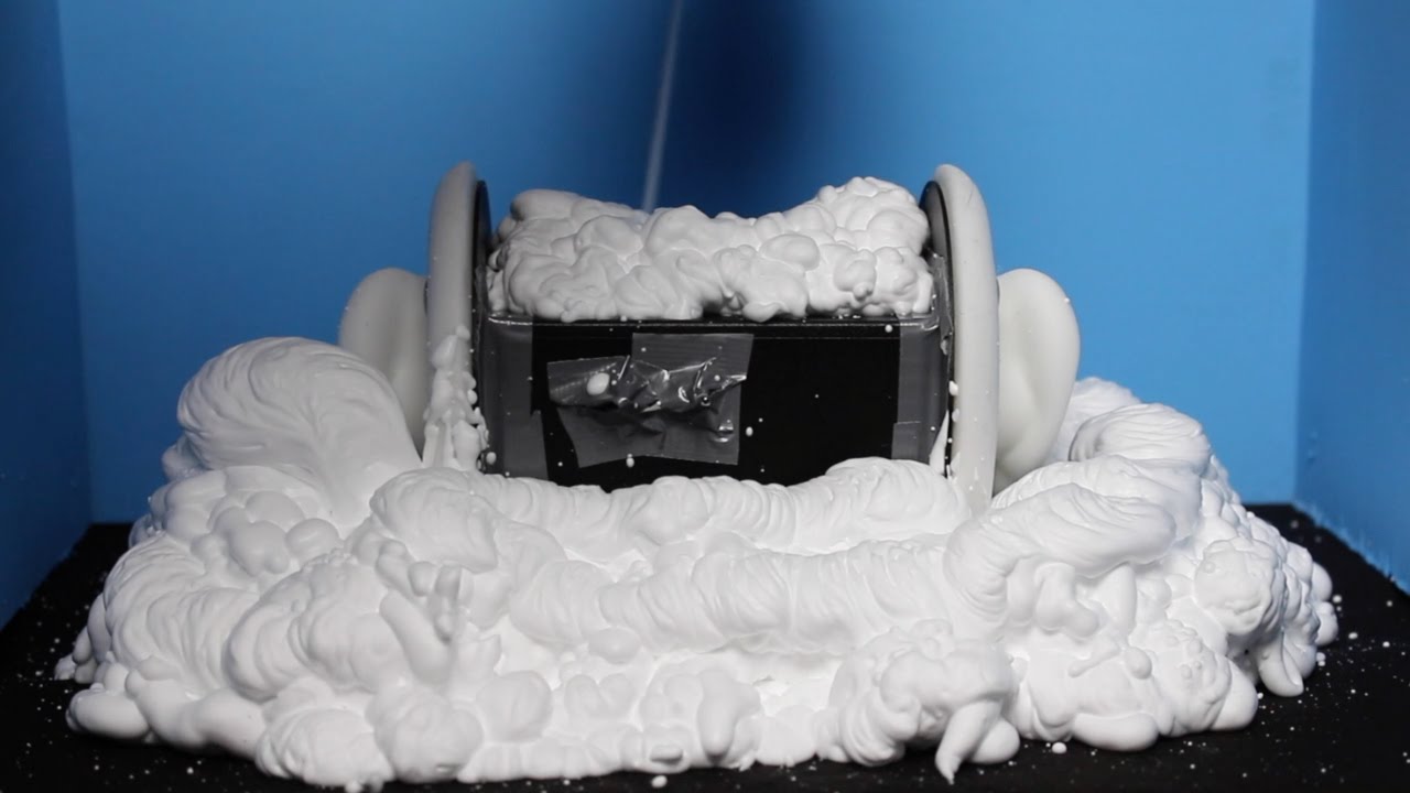 ASMR 3Dio Completely Covered in Shaving Foam, Ultimate Shaving Foam Sounds and Clean (No Talking)