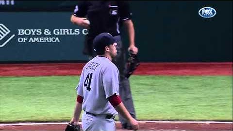 2011/07/16 Red Sox turn second double play