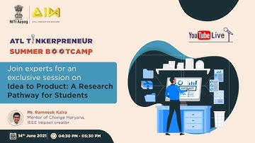 ATL Tinkerpreneur Summer Bootcamp - Idea To Product