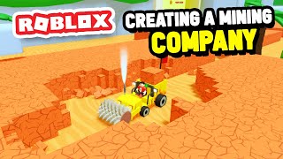 Building My Own MINING COMPANY in Roblox Stone Mining Simulator