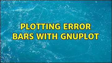 Plotting Error Bars with GNUPLOT