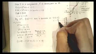 1.12.1 Intermediate Value Theorem, Part 1, with Examples