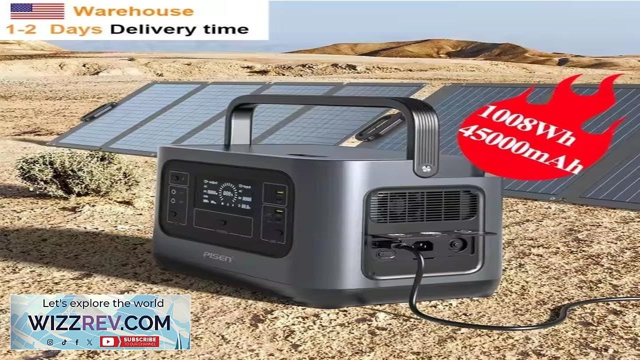 1000W Solar Generator w 30kW Output LiFePO4 Battery 168 000mAh Free Shipping eBay