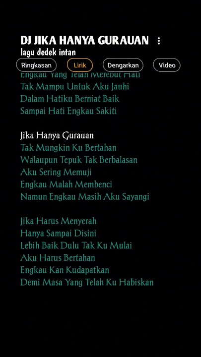 dj jika hanya gurauan - rahma rahmi ( cover dedek intan ) #dj #jikahanyagurauan #viraltiktok