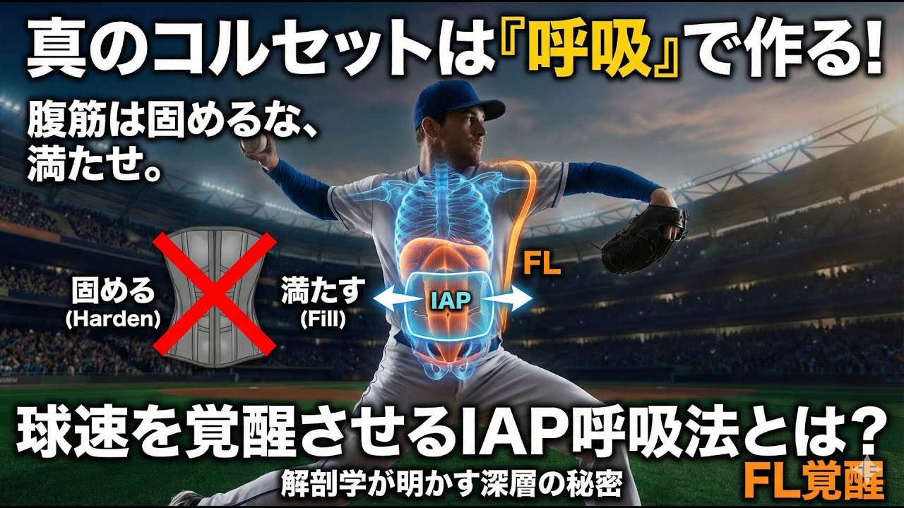 真の「コルセット」とは何か？ 〜投球動作を支える深層の呼吸システム〜
