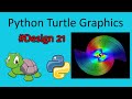 python turtle graphics tutorial || #design21 || Python graphics