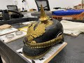 Can it be saved?: A Damaged 19th Century Prussian Pickelhaube Helmet Crushed During a Military Move