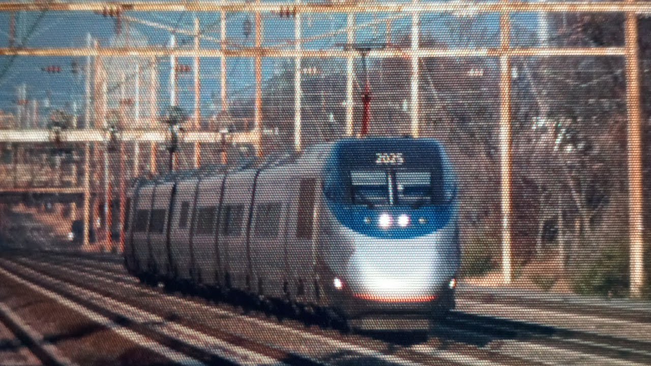 Amtrak Acela 2253 Flies Through Linden - YouTube