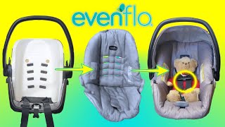 How To Remove, Reassemble, & Adjust Shoulder Straps - Evenflo Baby Car Seat Cover