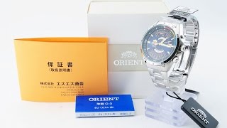 ORIENT Watch Automatic Self-winding Blue Men's Overseas Model SEU03002DH Japan  90152