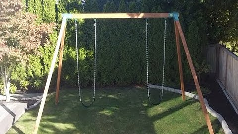 Build Your Own LARGE Swing Set (DIY)