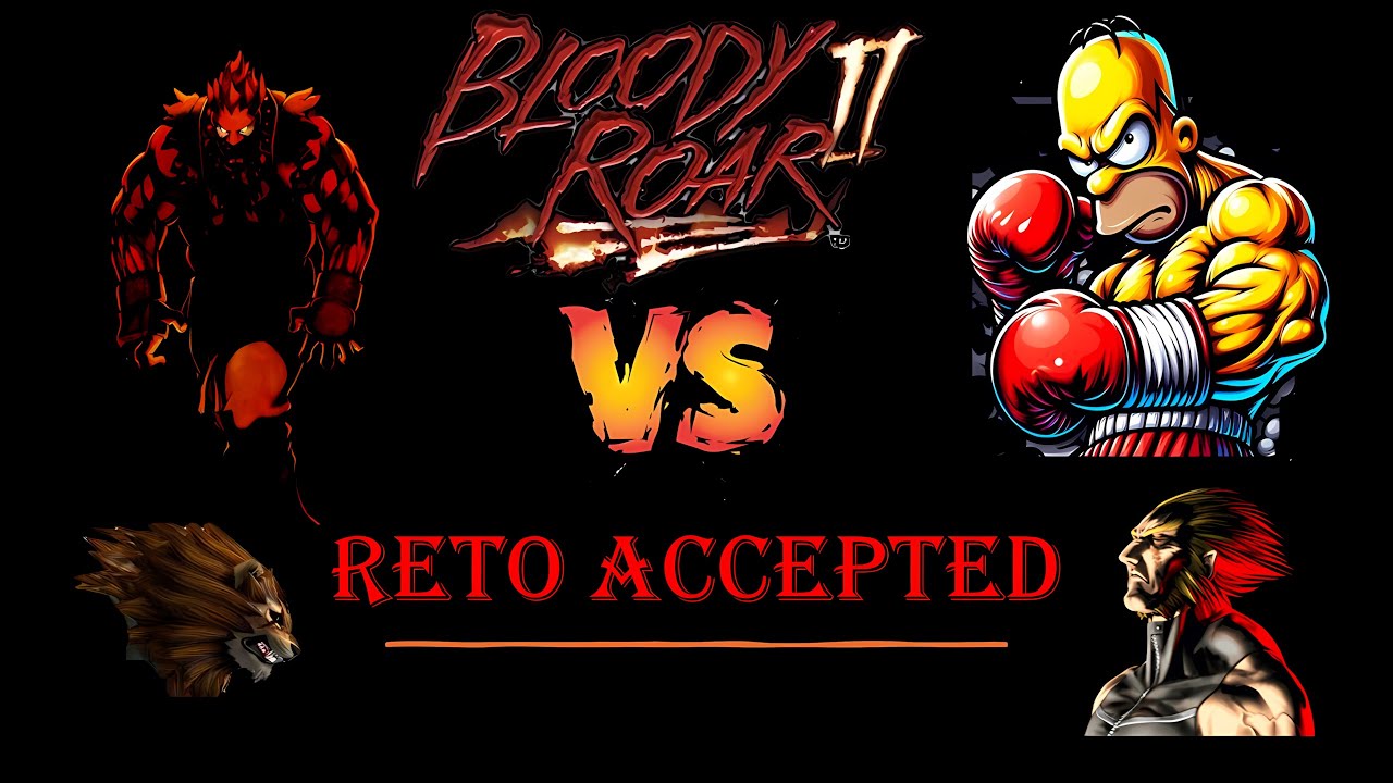 Bloody Roar 2 ; Gameply, español, ACP Mode,  Gouky vs MeroPawer 16 9