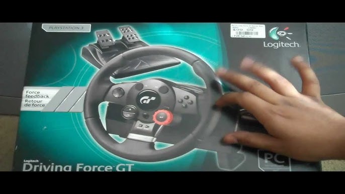 Classic Game Room - LOGITECH DRIVING FORCE GT racing wheel review 