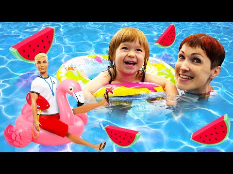Бьянка и Фламинго в бассейне. Маша Капуки помогает Барби найти украшение. Привет, Бьянка!