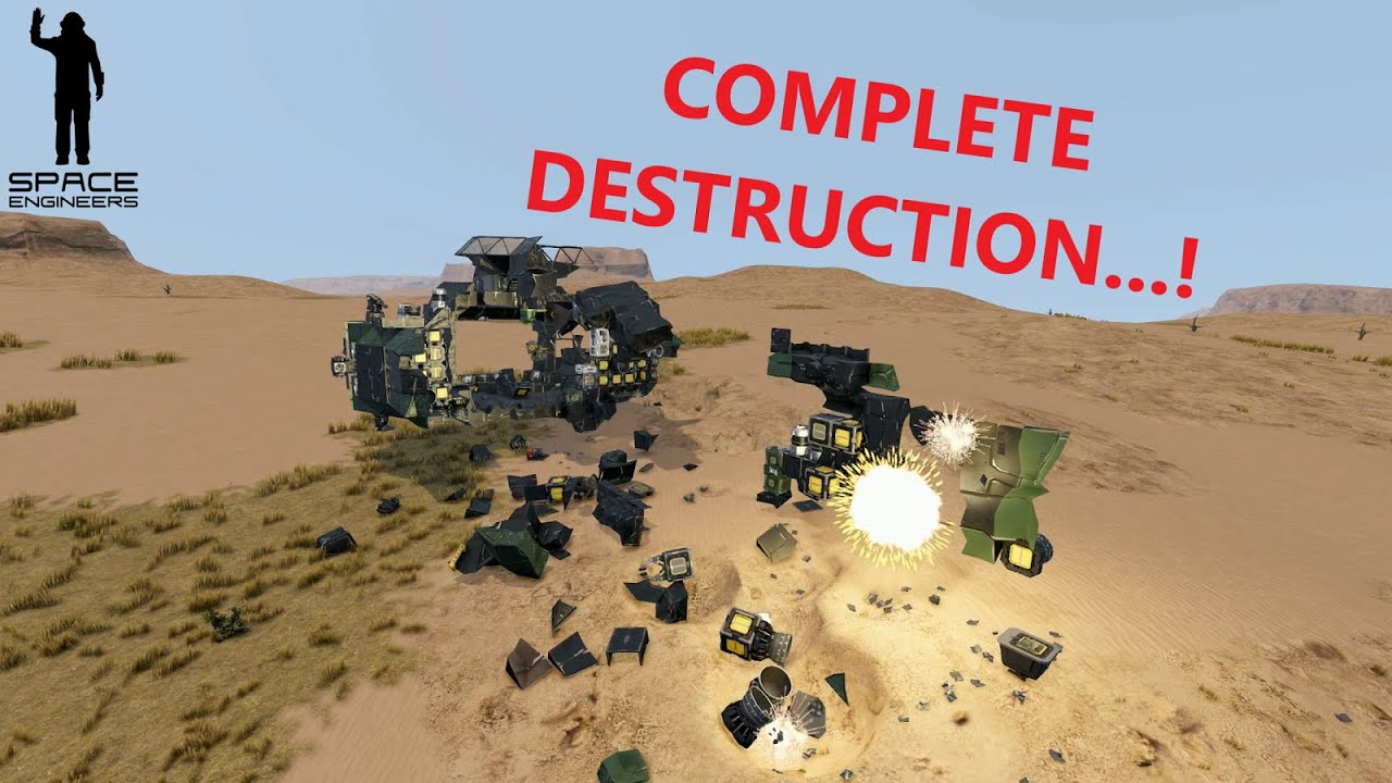 Total Jericho Missile Destruction - Space Engineers - YouTube