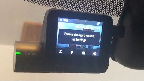 70mai dash cam "Time Reset" message FIXED