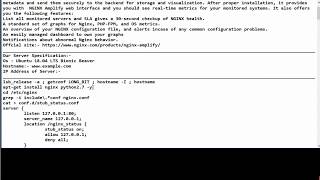 How To install & Configure Nginx Amplify On Ubuntu 18.04 How To install & Configure Nginx Amplify On Ubuntu 18.04