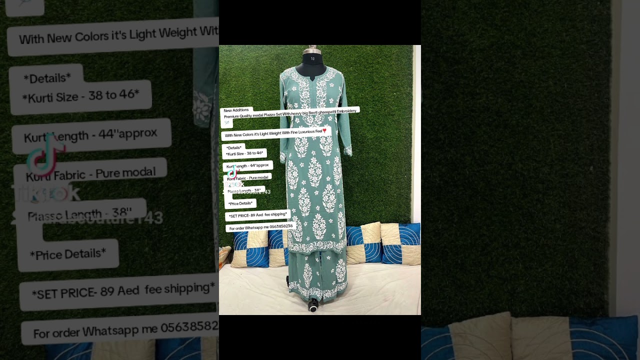 Summer Friendly Women wear handcrafted Kurtis #haul #dxb #viralshorts #haul #chikankari