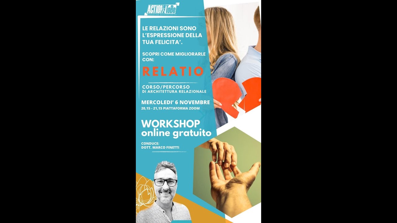workshop online RELAZIONI SANE e FELICITA' - YouTube
