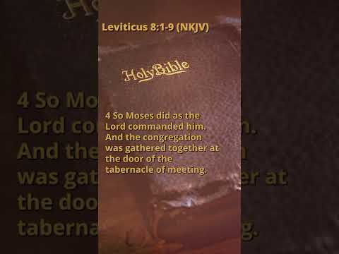 Leviticus 8:1-9 (NKJV)