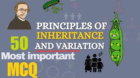Class 12 biology Chapter 5 MCQ Principles Of Inheritance and variation MCQ, Board exam 2022 Biology