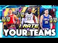 THE FINAL I RATE YOUR TEAMS!! THESE SQUADS ARE GREAT! | NBA 2K20 MyTEAM SQUAD BUILDER REVIEWS!!