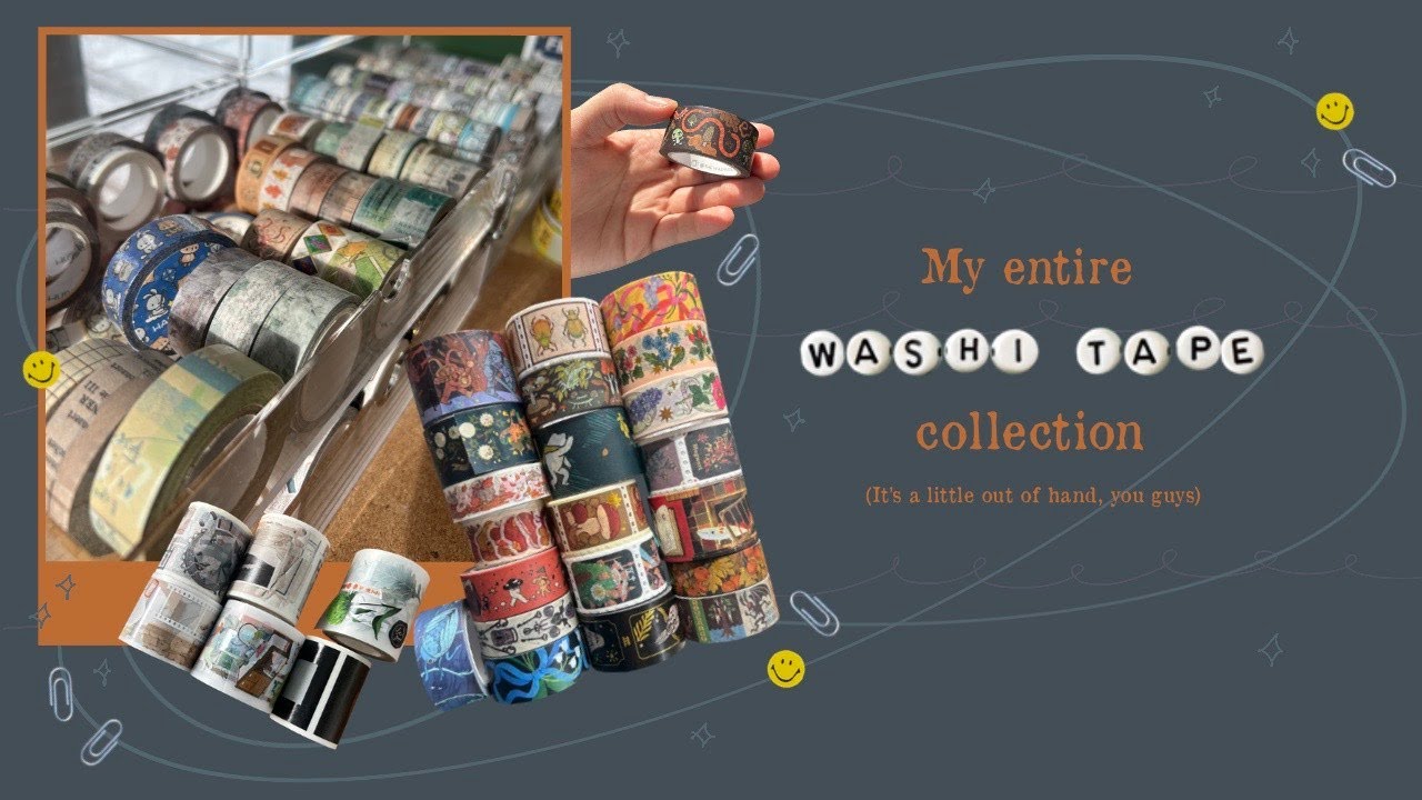 Washi tape collection | All of my washi tapes from indie artists and designers