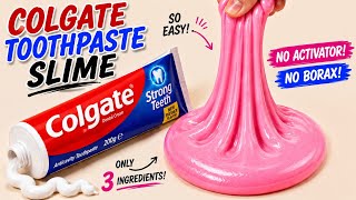 No Activator Colgate Toothpaste Slime ASMR l How To Make Slime With Colgate Toothpaste